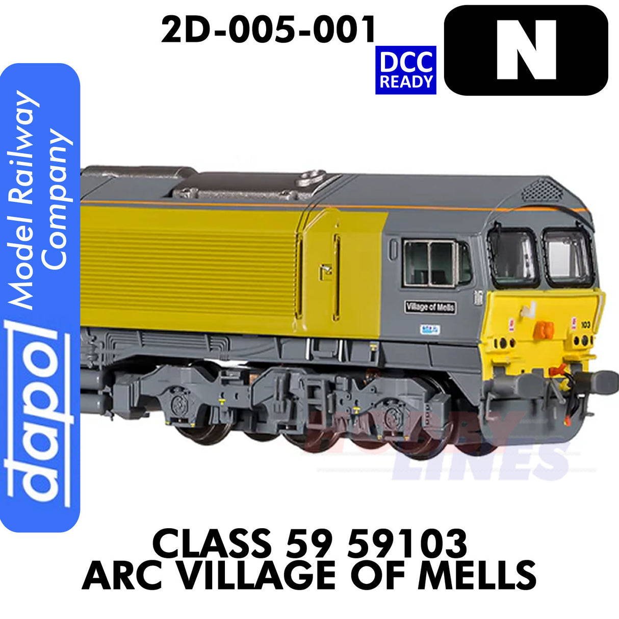Class 59 Village Of Mells 59103 ARC - DCC Ready | Dapol | 2D-005-001