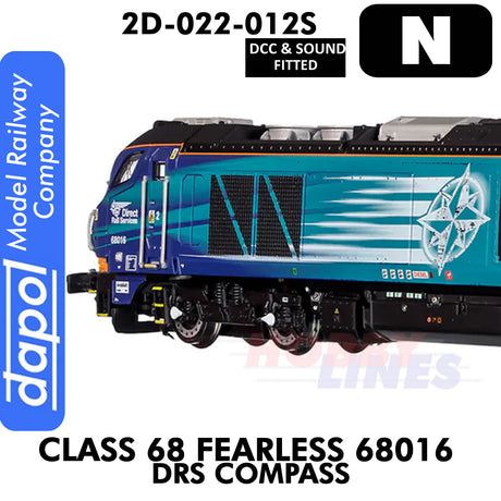 Class 68 Fearless 68016 DRS - DCC & Sound | Dapol | 2D-022-012S