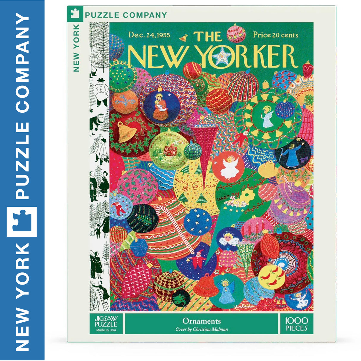 Christmas Ornaments 1000pc Jigsaw | New York Puzzle Company | NY174
