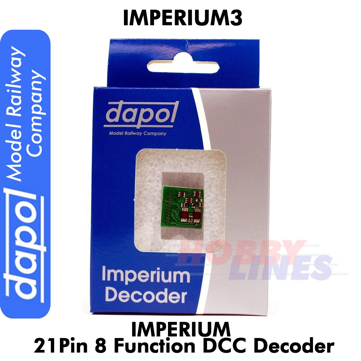 Imperium3 21 Pin 8 Function DCC  DECODER Imperium 3 Dapol Model Railway