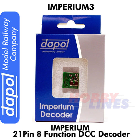 Imperium3 21 Pin 8 Function DCC  DECODER Imperium 3 Dapol Model Railway