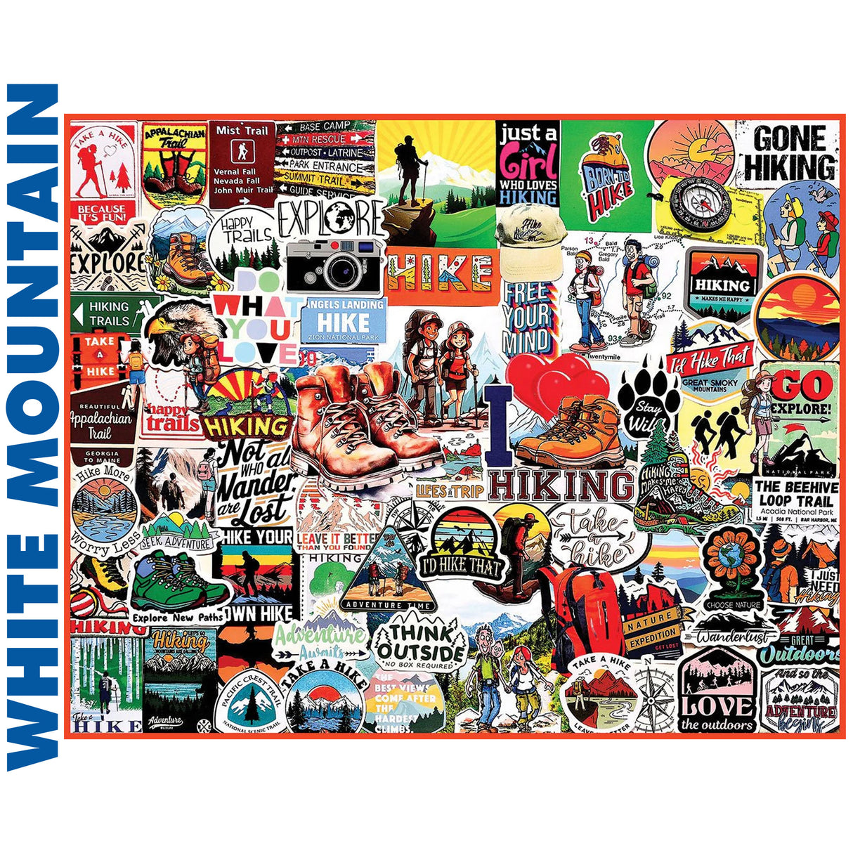 I Love Hiking - 1000pc Puzzle | White Mountain | 2172pz