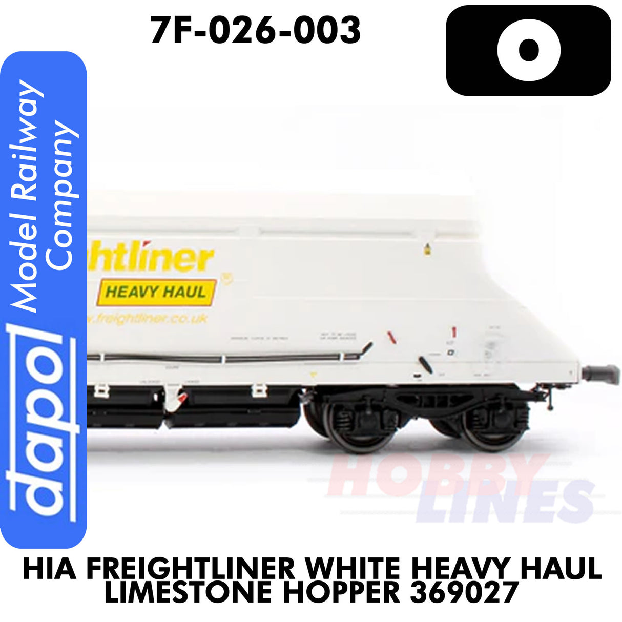 HIA Freightliner White Heavy Haul Limestone Hopper 369027 | Dapol | 7F-026-003
