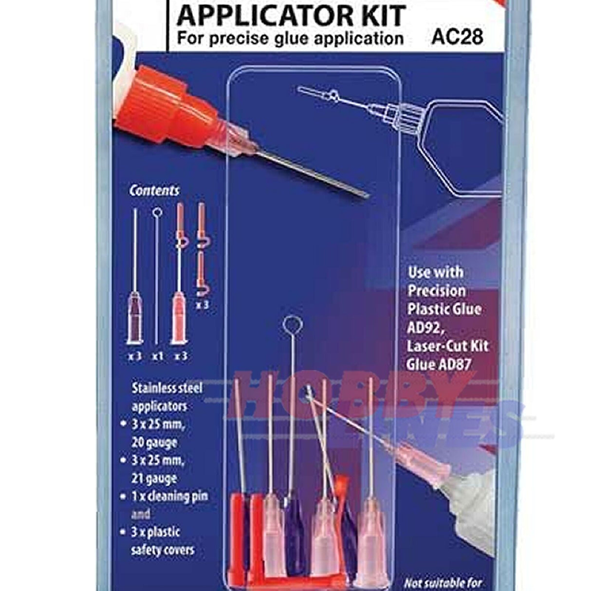 PIN POINT Glue Applicator Kit Precision Plastic Laser Cut AC28 Deluxe Materials