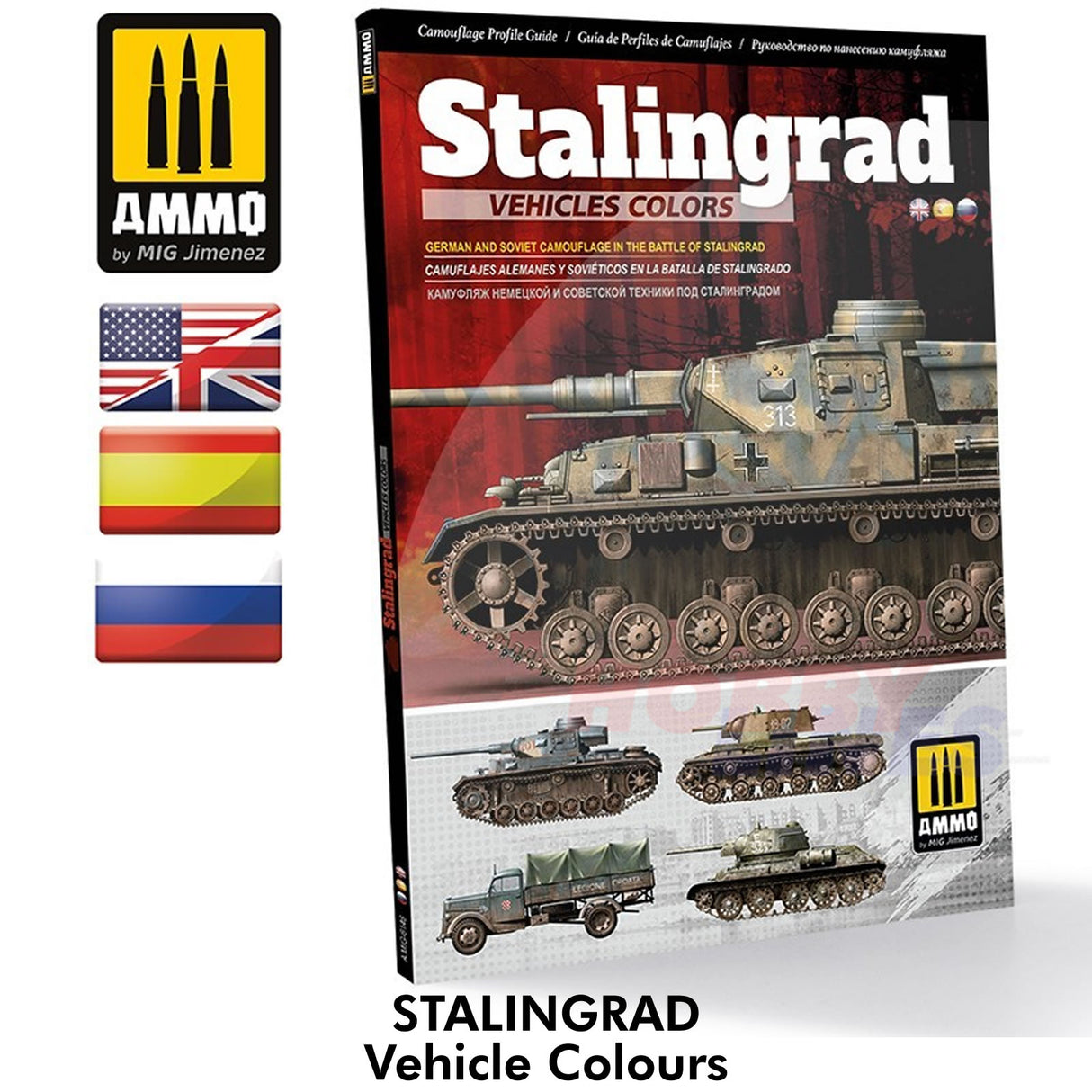 STALINGRAD VEHICLE COLOURS German & Russian Book Ammo by Mig Jimenez MIG6146
