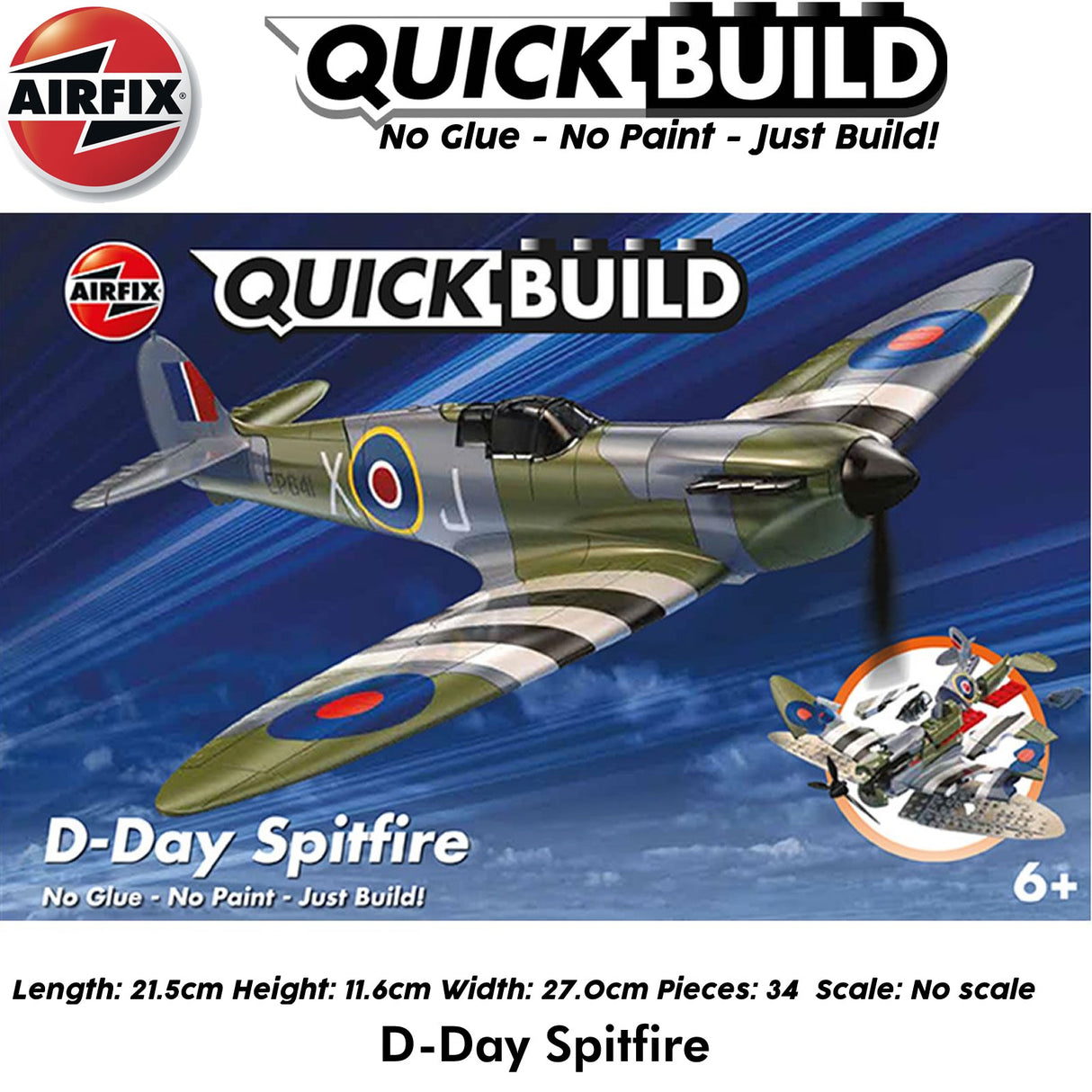 D-Day Spitfire- Model Kit | Airfix | J6045