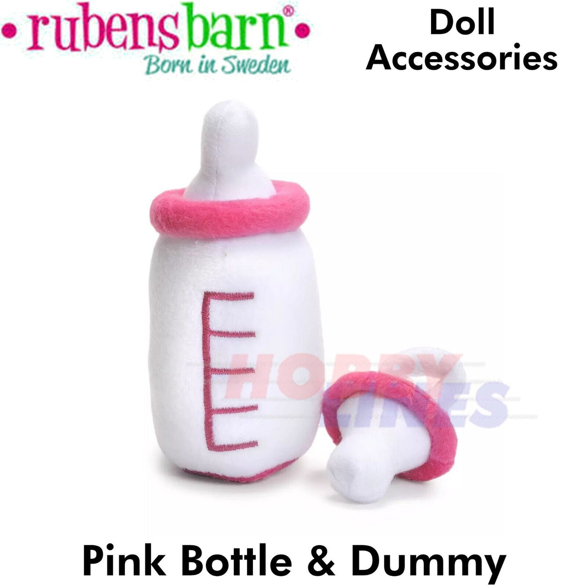 RUBENS BARN PINK BOTTLE & DUMMY