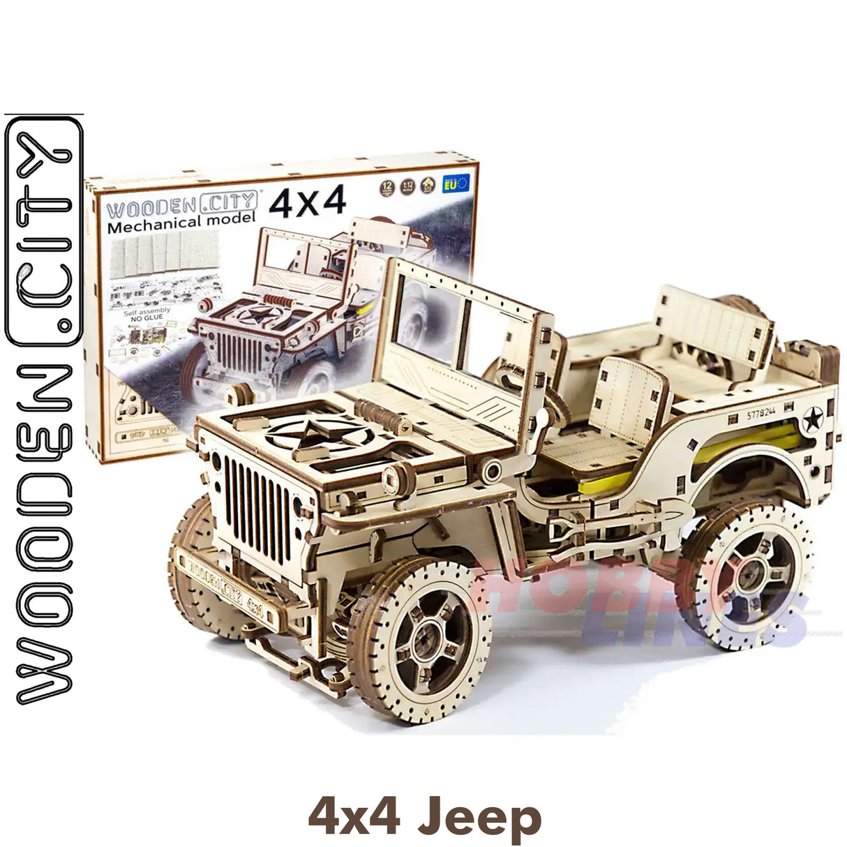 4 x 4 Jeep - 3D Puzzle | Wooden City | WR309