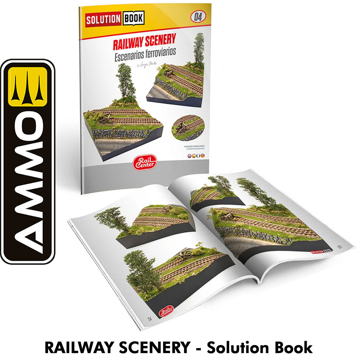 Solution Book 4 - Railway Scenery | Ammo by Mig Jimenez | MIGR1303
