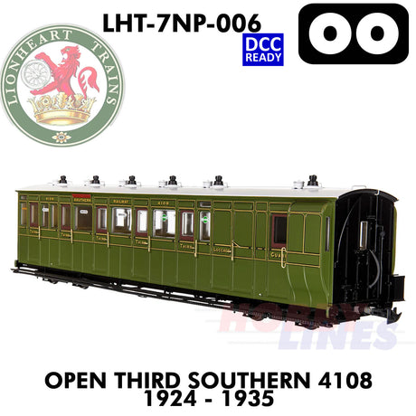 Brake Third Southern 4108 1924-1935 - DCC Ready | Lionheart Trains |  LHT-7NP-006