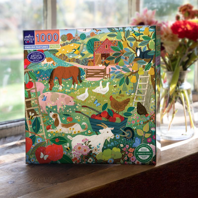 English Pastures 1000 Piece Puzzle | eeBoo | PZT764