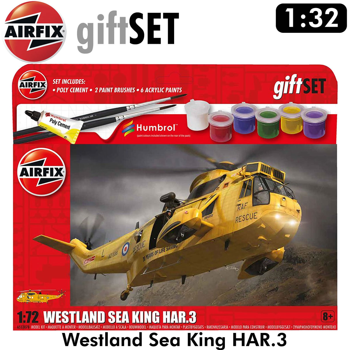 Westland Sea King HAR.3 Helicopter Gift Set | Airfix | A55307B