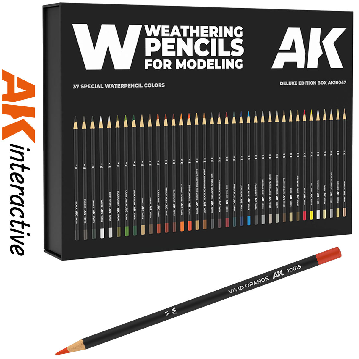 Weathering Pencils x 37 - Deluxe Edition Box | AK interactive | AK10047