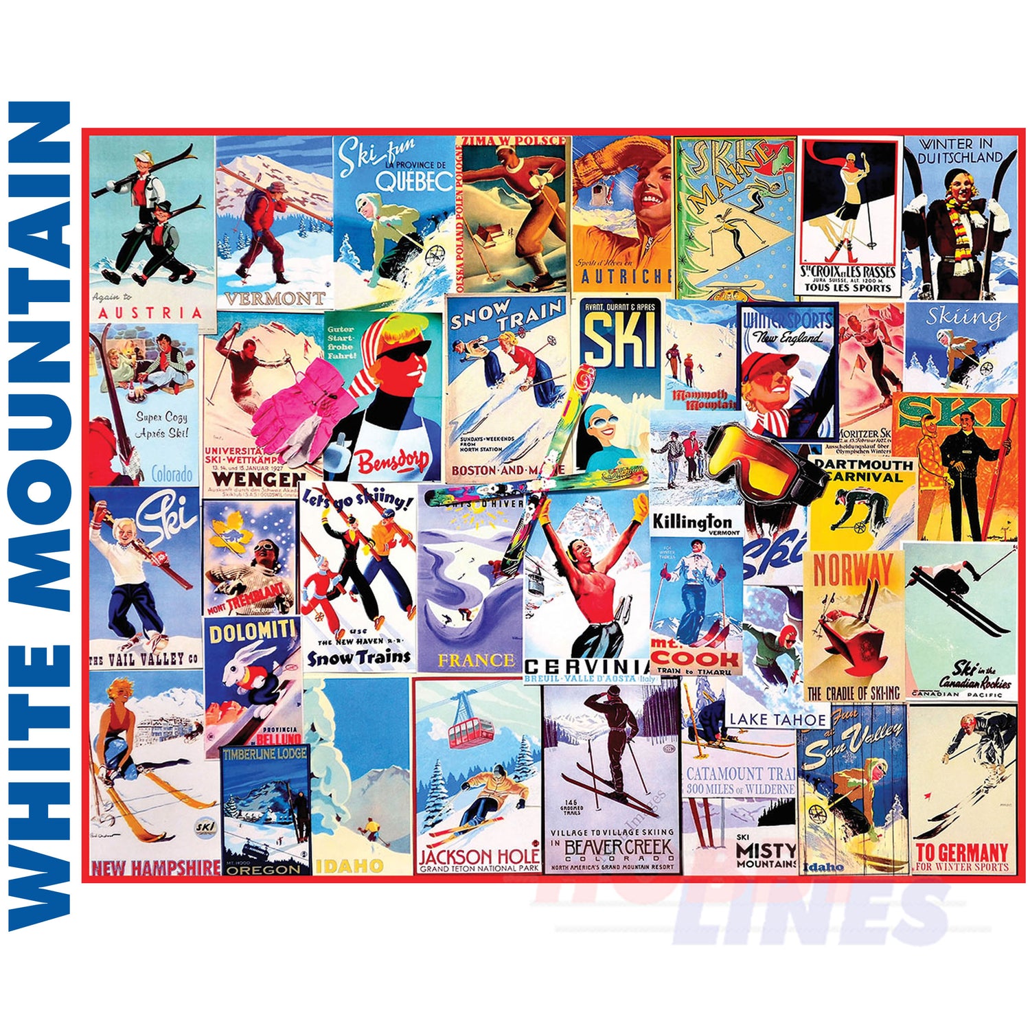 Ski Posters 1000 Piece Jigsaw Puzzle 932