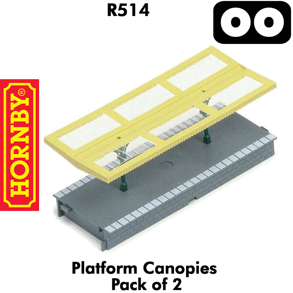 OO Gauge Platform Canopies - 2 pack - 1:76 | Hornby | R514
