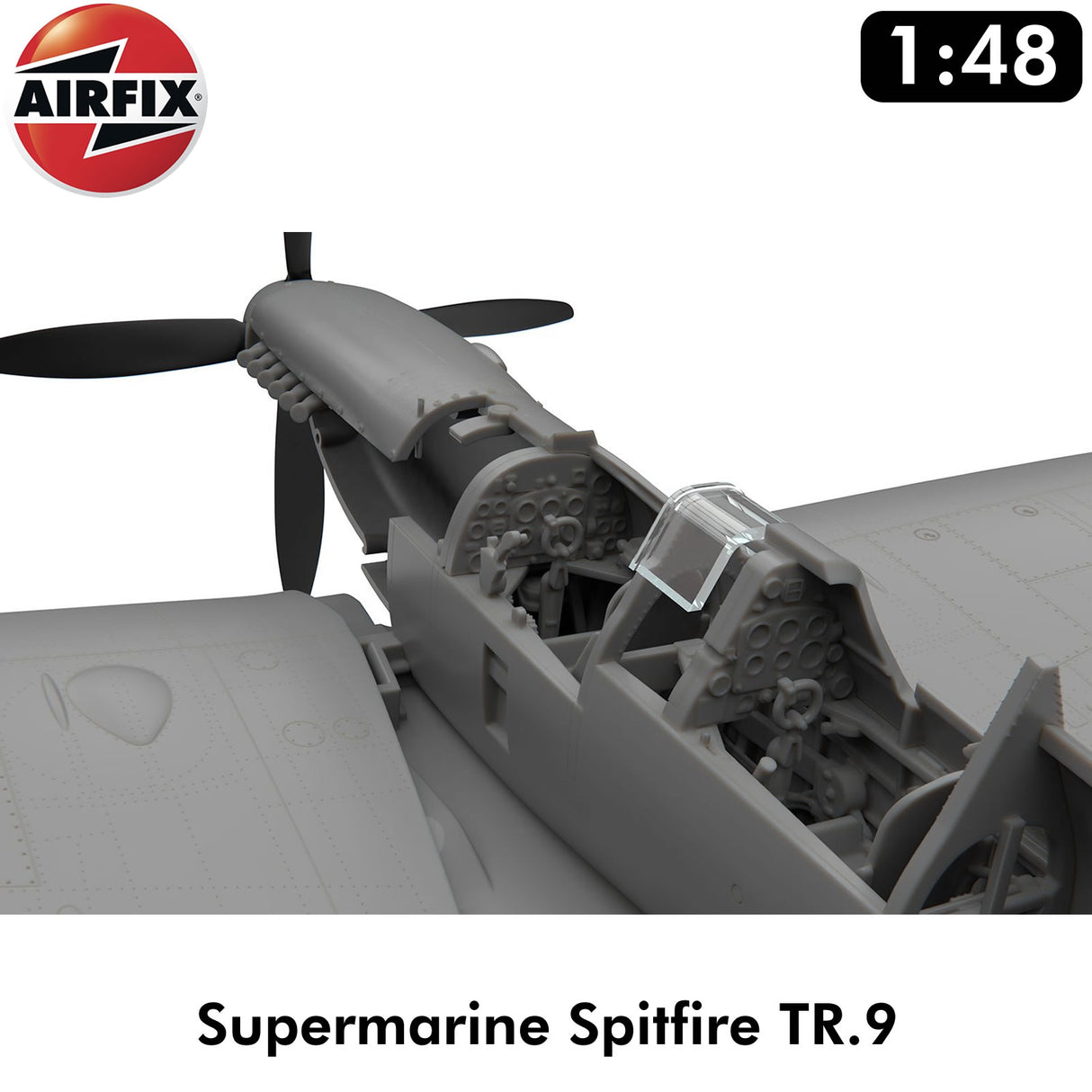 Supermarine Spitfire Tr.9 two-seat conversion 1:48 kit | Airfix | A05143