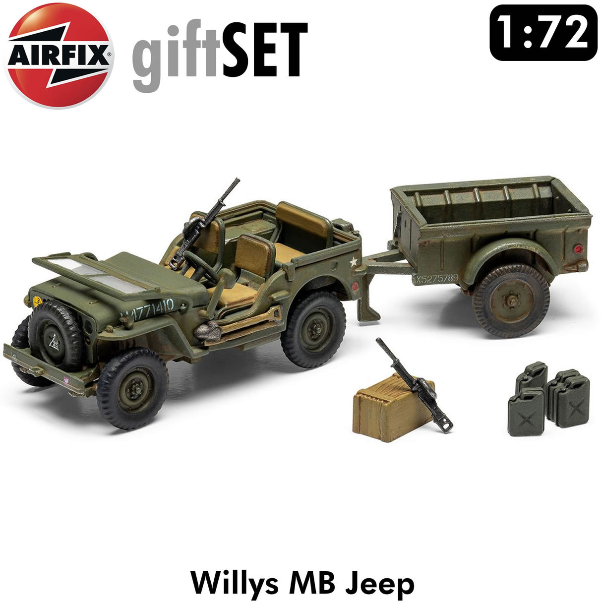 Willys MB Jeep WWII Starter Set | Airfix | A55117A