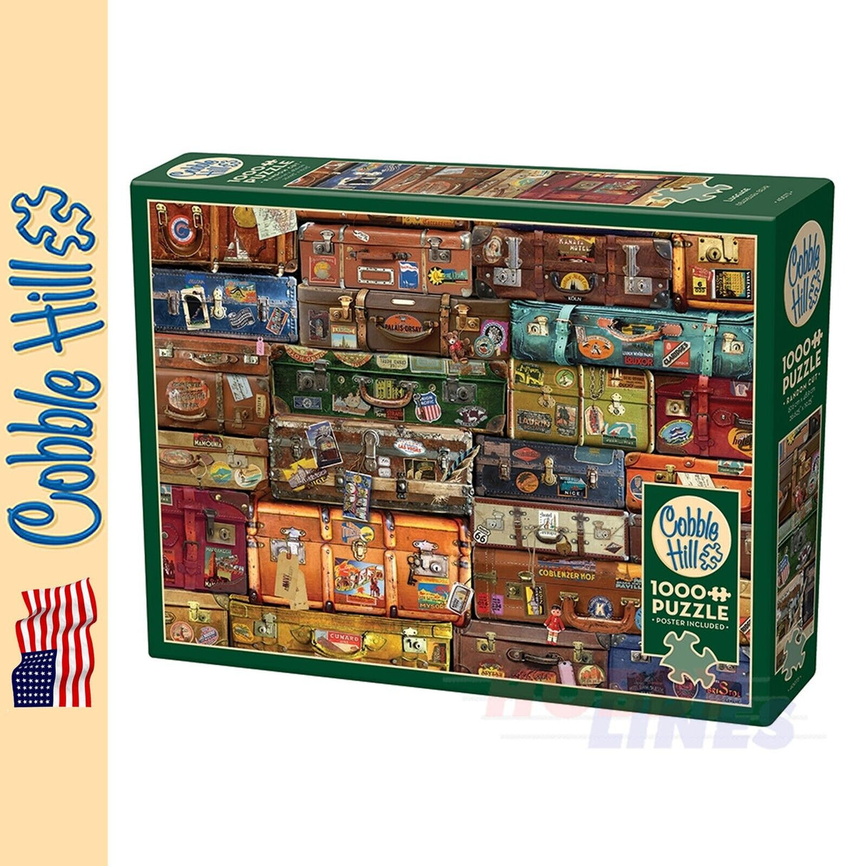Luggage Cobble Hill puzzle 1000pc CH40073