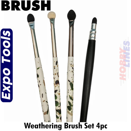 Weathering Brush Set 4 | Expo Tools | 45400