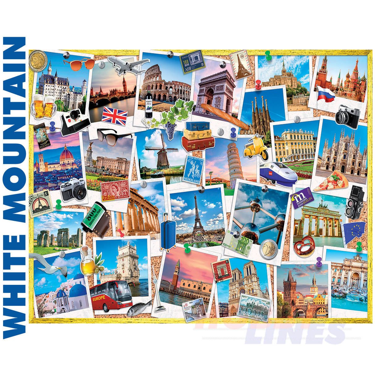 Snapshots of Europe 1601pz 1000 Piece Jigsaw Puzzle