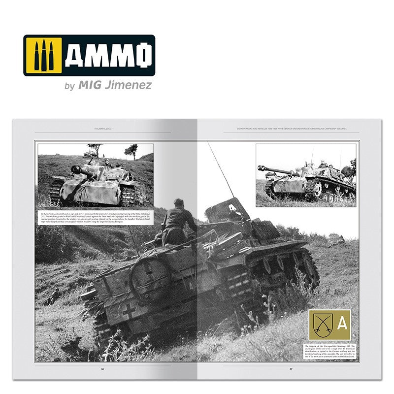 ITALIENFELDZUG – German Tanks and vehicles 1943-1945 Vol. 4 (English) | Ammo by Mig Jimenez | MIG6267
