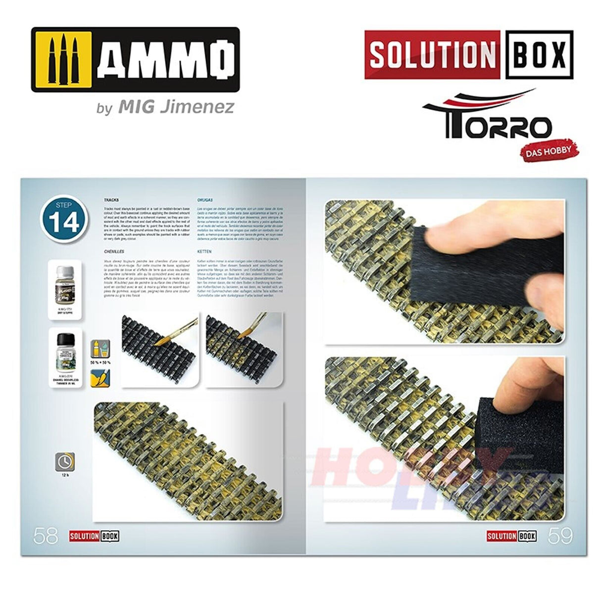 WWII GERMAN TANKS Colours & Weathering System Solution Box 2414300000 Ammo Mig
