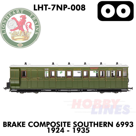 Brake Composite Southern 6993 1924-1935 - DCC Ready  | Lionheart Trains |  LHT-7NP-008