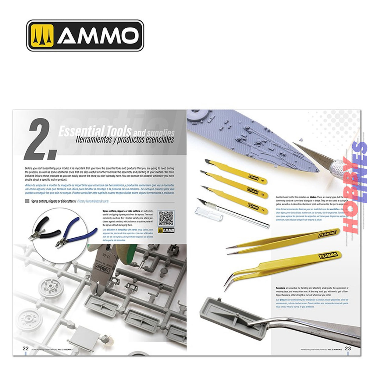 Scale Modelling for Beginners - Vol. 1 Assembly Book - 120 pages - English/Spanish | Ammo by Mig Jimenez | MIG6300