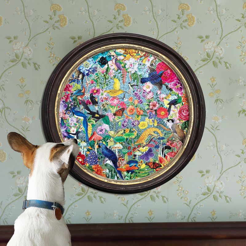 Paradise Garden 500 piece - Round Puzzle | eeBoo | PZF396