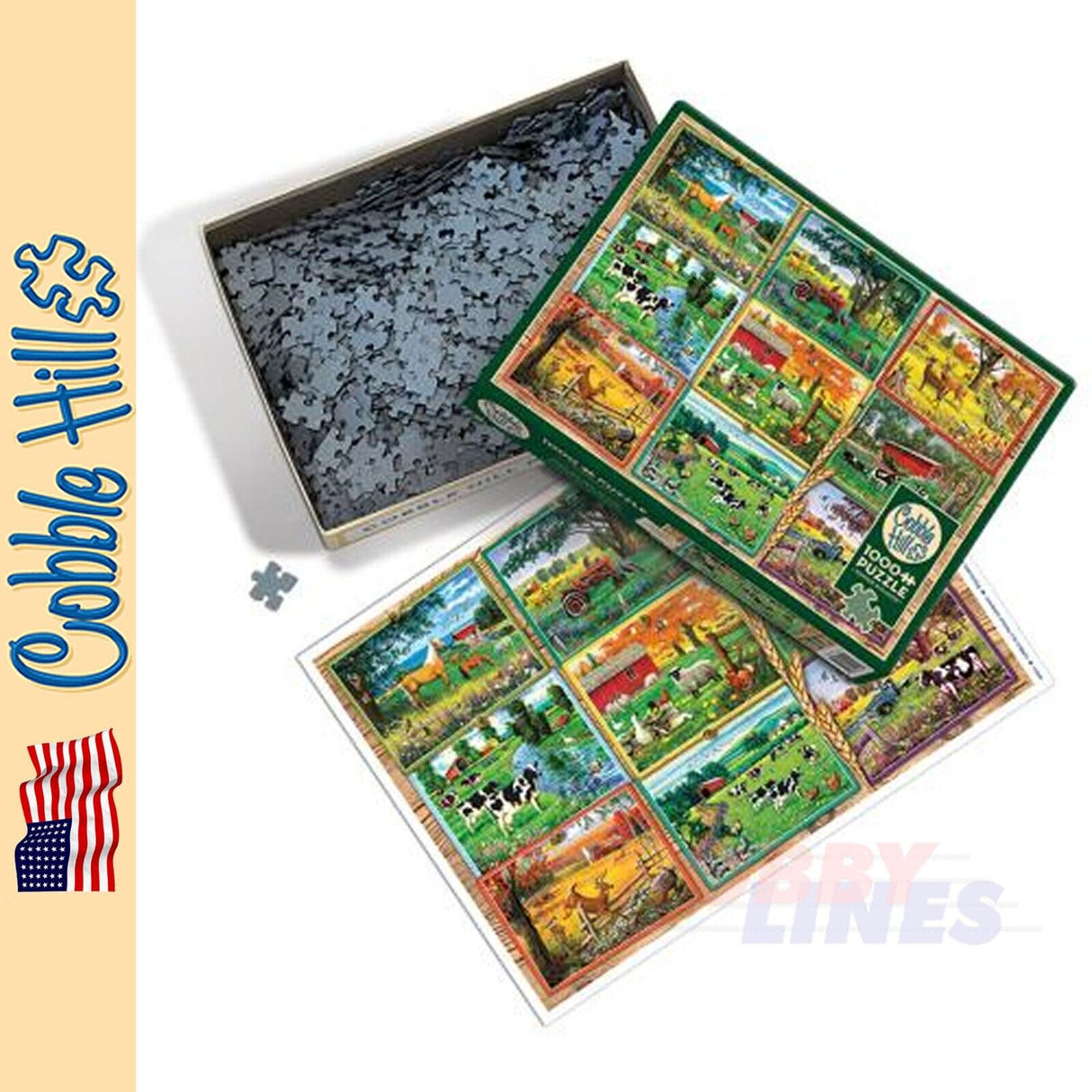 Postcards from the Farm Cobble Hill puzzle 1000pc CH40014