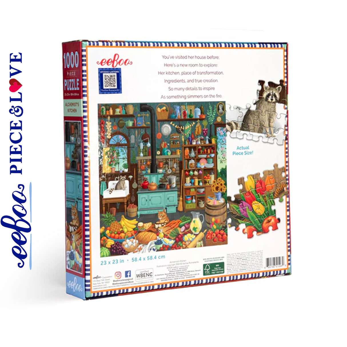 eeBoo ALCHEMISTS KITCHEN 1000 pc Square Jigsaw Puzzle Super Deluxe PZTALK