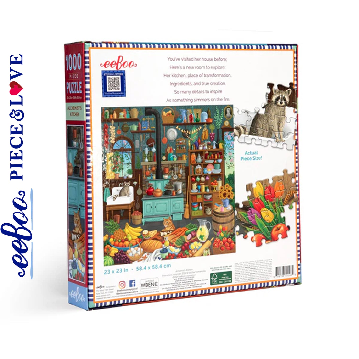 eeBoo ALCHEMISTS KITCHEN 1000 pc Square Jigsaw Puzzle Super Deluxe PZTALK