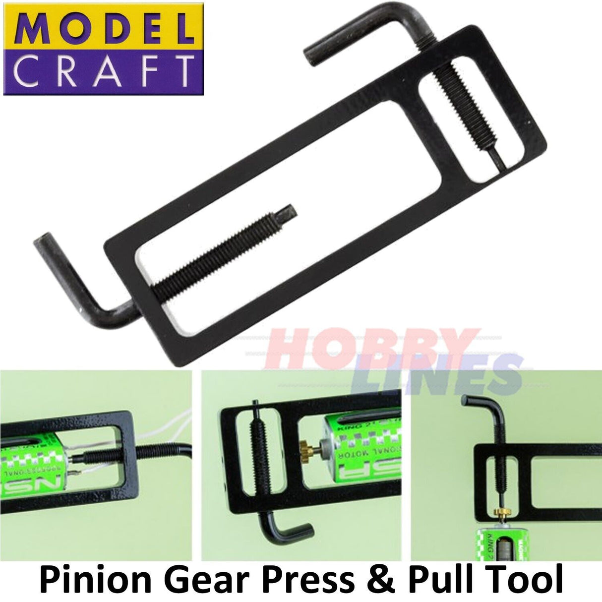 Pinion Gear Press Pull Tool Compact 85x30x7mm Slotcar Model Craft PTK4000