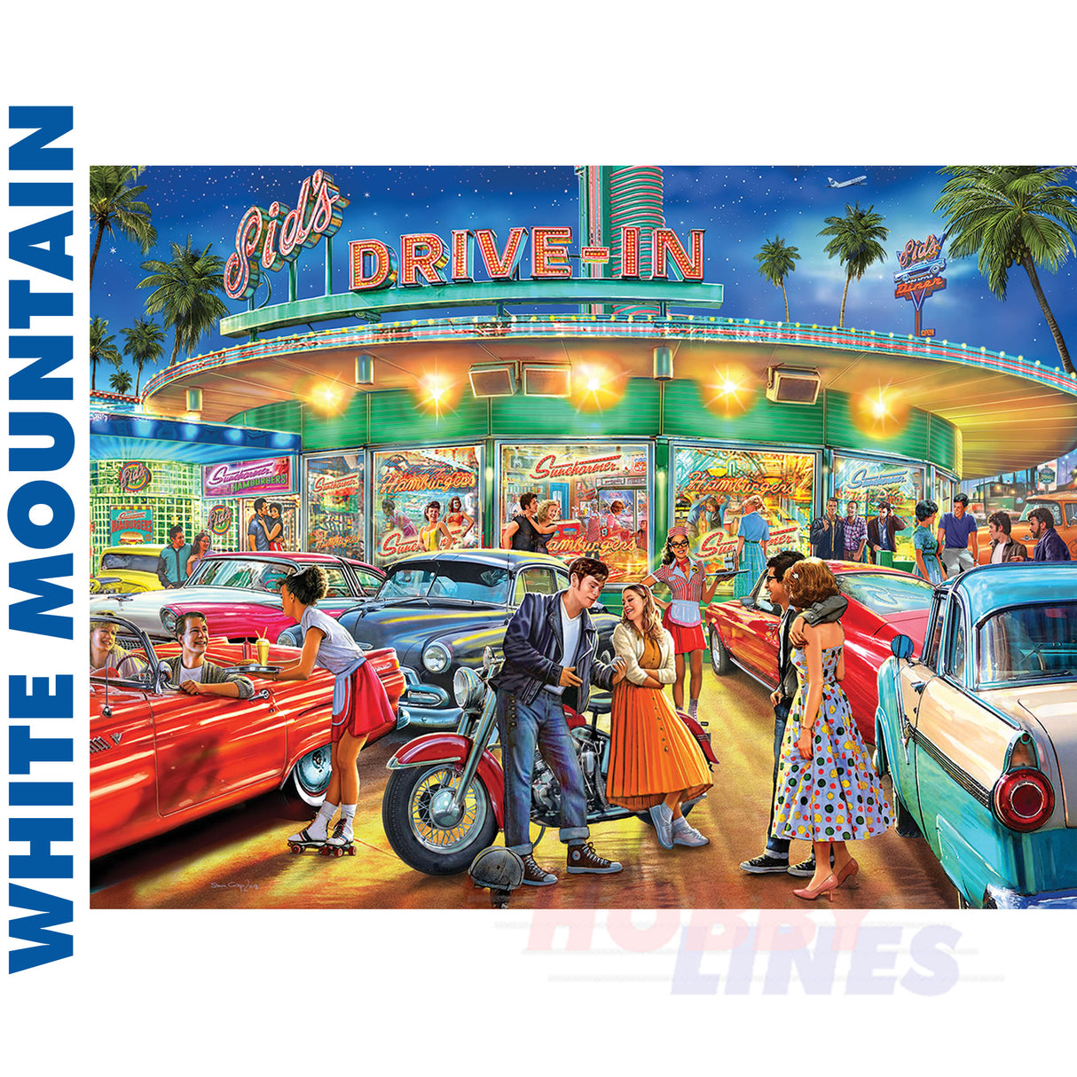 American Drive-In 1000 Piece Jigsaw Puzzle