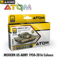 ATOM US ARMY 1950-2016 Set - 6 x 20ml Acrylic Paint  | Ammo by Mig Jimenez