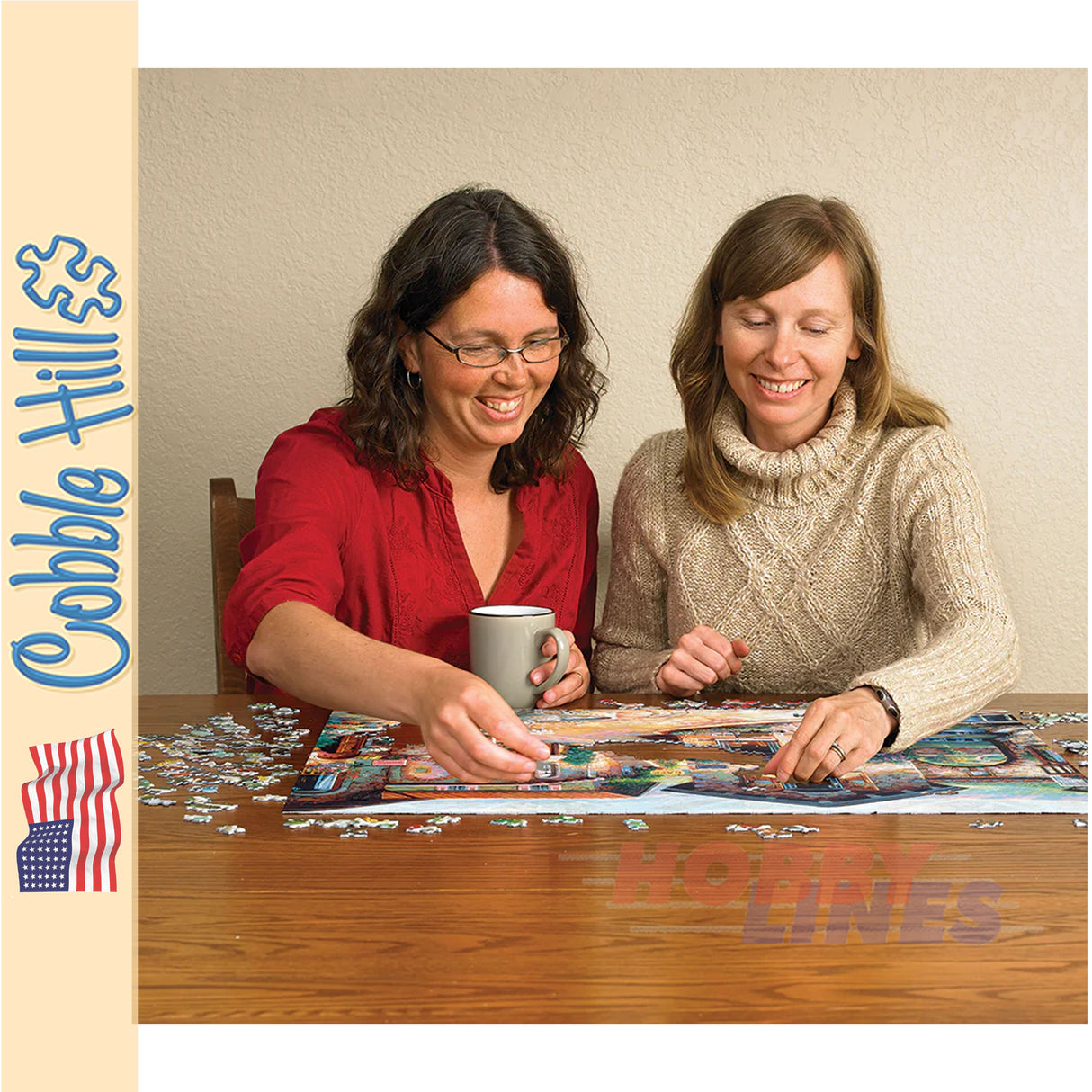 Fountain on the Square COBBLE HILL 1000pc jigsaw puzzle 40030