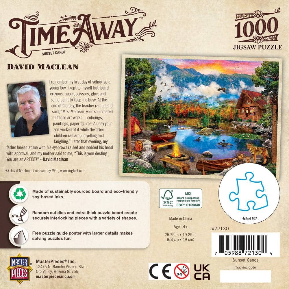 Sunset Canoe - 1000pc Puzzle | Masterpieces | MSP-72130