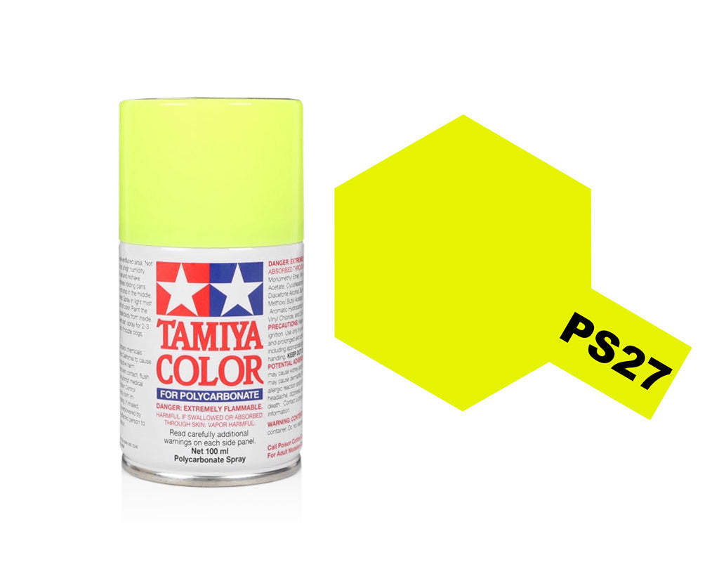 Tamiya Ps-27 Fluorescent Yellow Spray Paint