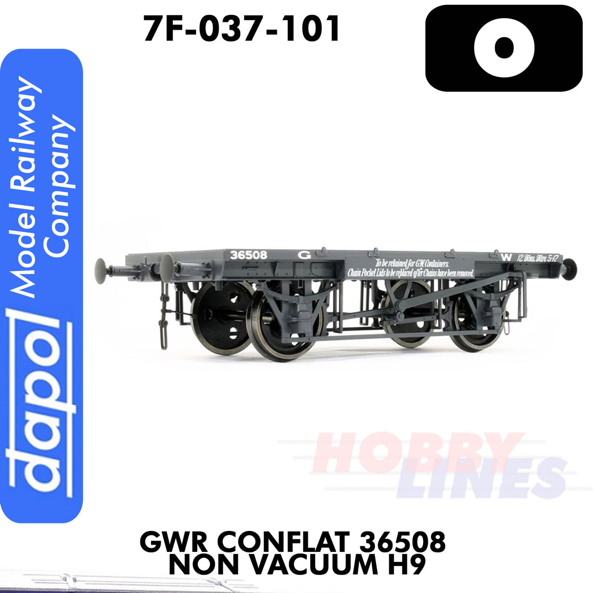 GWR Conflat 36508 Non Vacuum H9 Wagon | Dapol | 7F-037-001