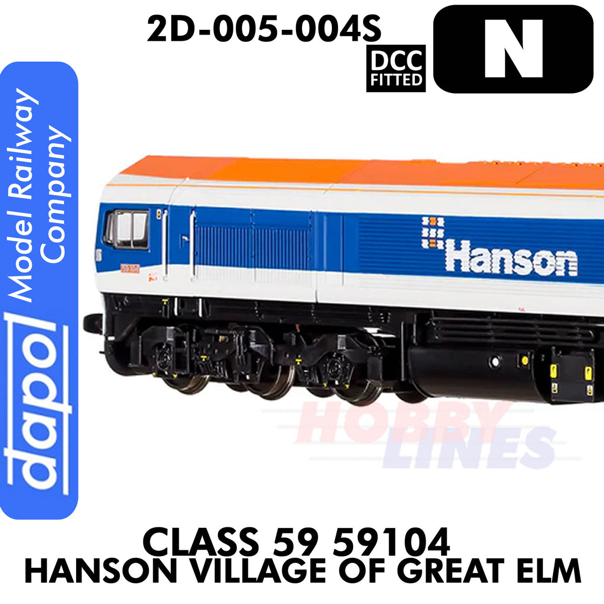 Class 59 59104 Hanson Village of Great Elm - DCC fitted | Dapol | 2D-005-004D