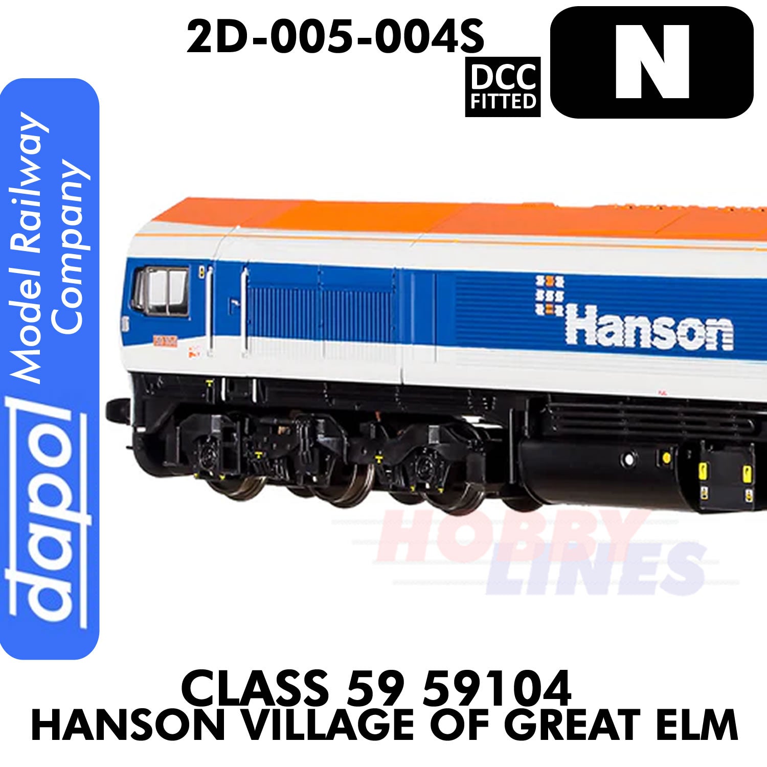 Class 59 59104 Hanson Village of Great Elm - DCC fitted | Dapol | 2D-005-004D