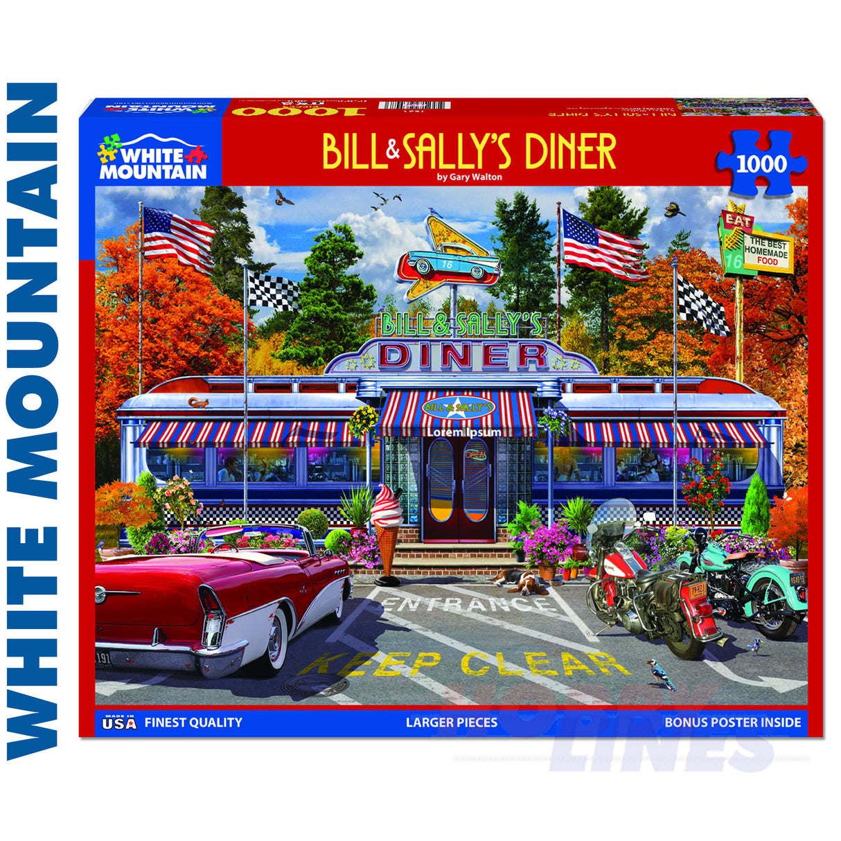 Bill & Sally's Diner 1000 Pieces Jigsaw Puzzle 1631