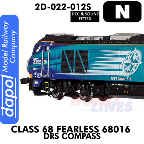 Class 68 Fearless 68016 DRS - DCC & Sound | Dapol | 2D-022-012S