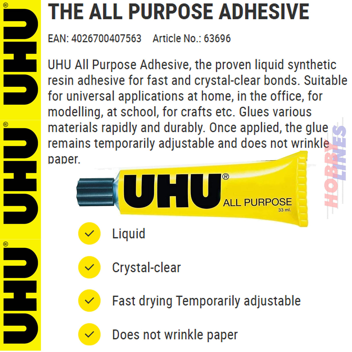 All Purpose Adhesive - 20ml | UHU | 63696
