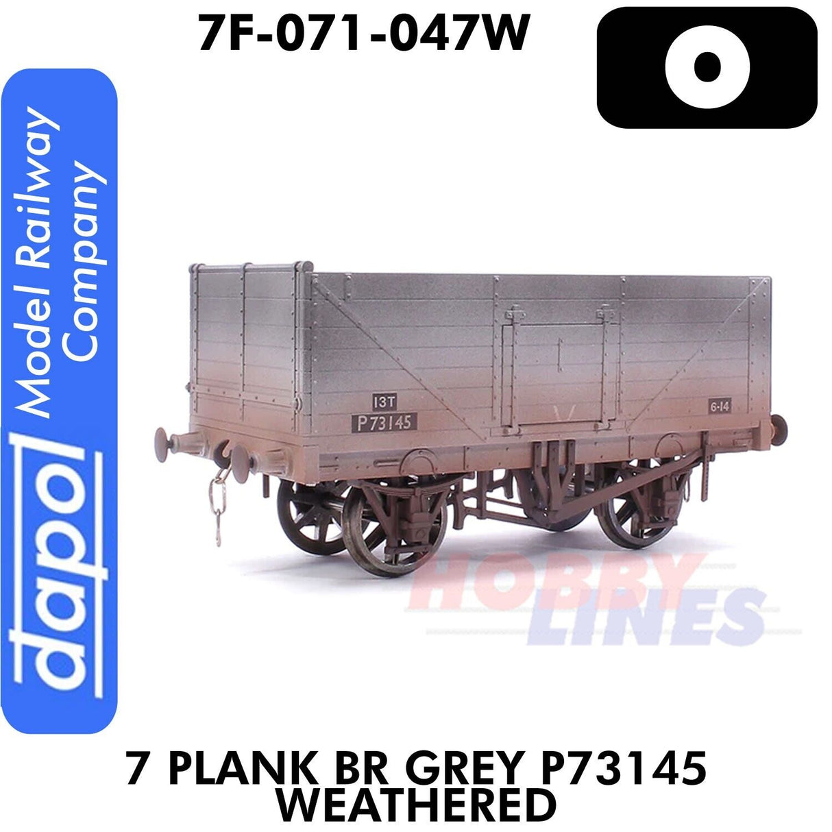 7 Plank BR Grey P73145- Weathered | Dapol | 7F-071-047W