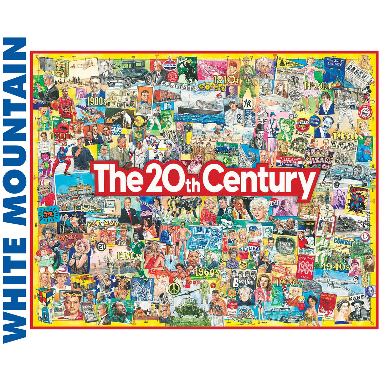 The 20th CENTURY 1000 pc super deluxe Jigsaw Puzzle WHITE MOUNTAIN 1614pz