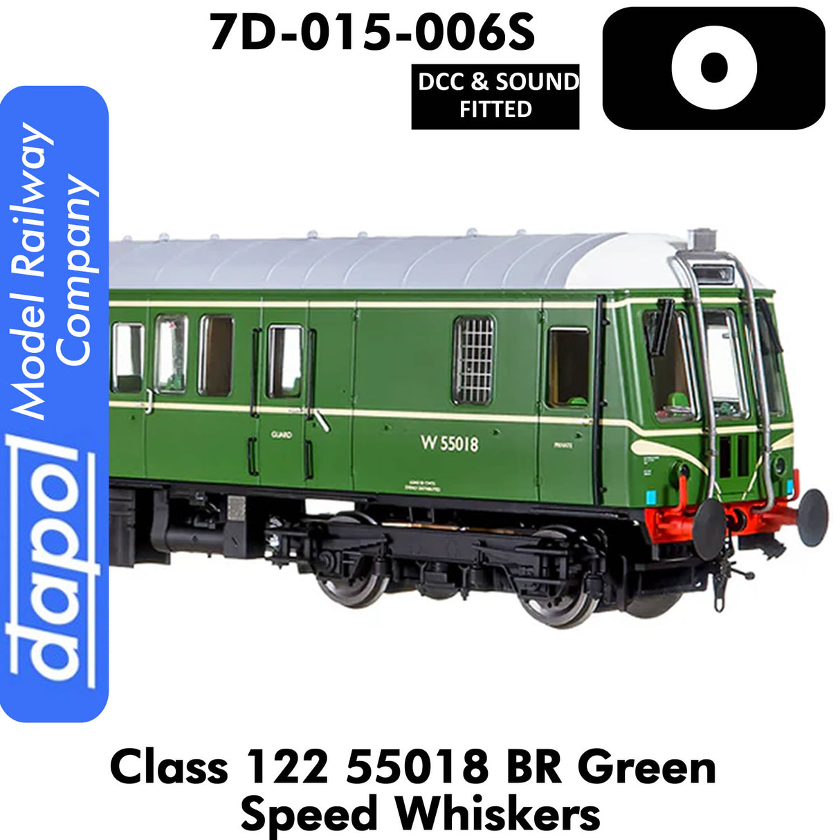 Class 122 55018 BR - Green Speed Whiskers |  Dapol | 7D-015-006S