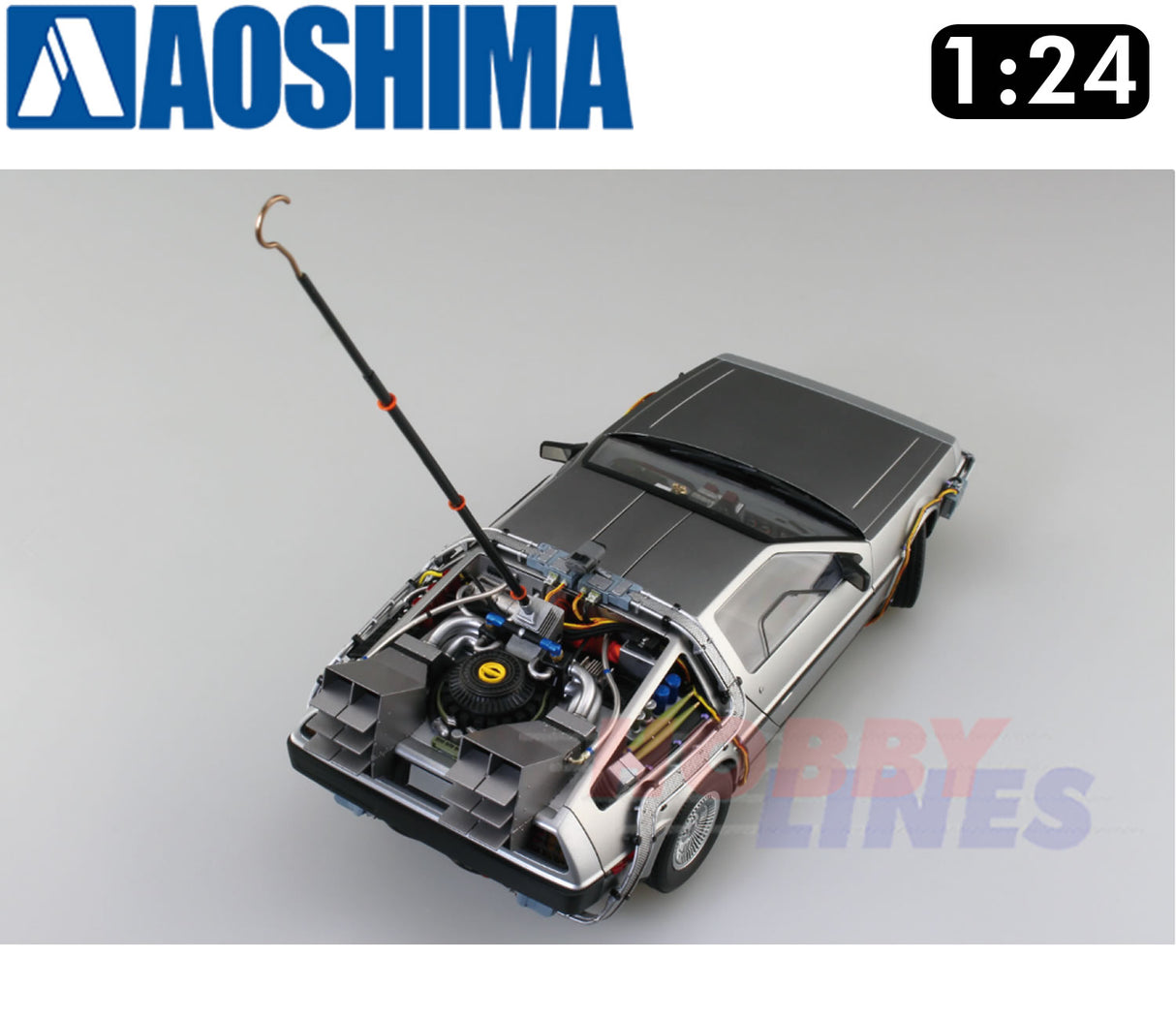 DeLorean BACK TO THE FUTURE Time Machine Pt1 DMC 1:24 kit AOSHIMA 06436