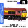 Class 59 59201 EWS Vale of York  - DCC Ready | Dapol |  2D-005-006