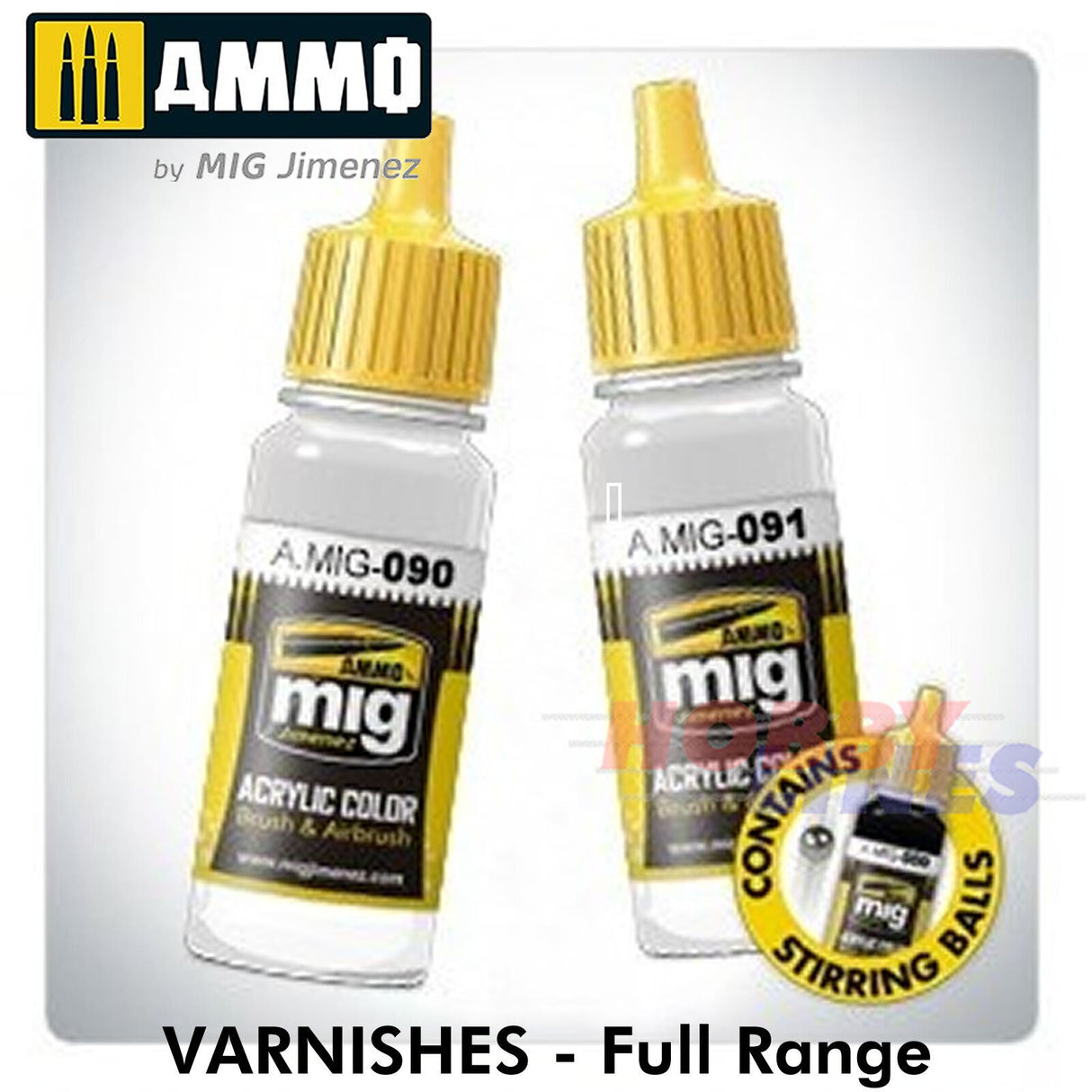 VARNISH Ultra-Matt/Matt/Satin/Glossy 60/17ml Full Range AMMO By Mig Jimenez